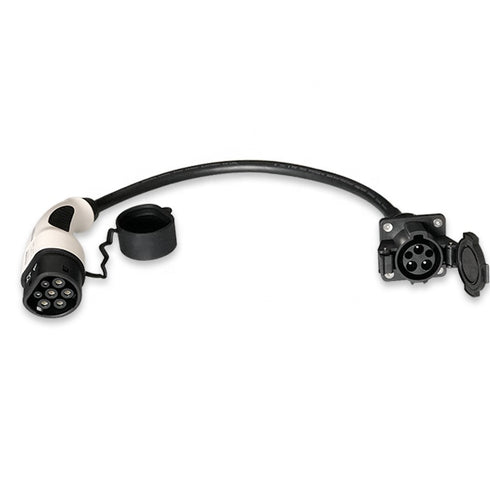 Type 1 til type 2 overgang/adapter - 32A/1-fas  - Elbilgrossisten